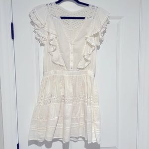 Love Shack Fancy White Eyelet Dress Sz. M - read description